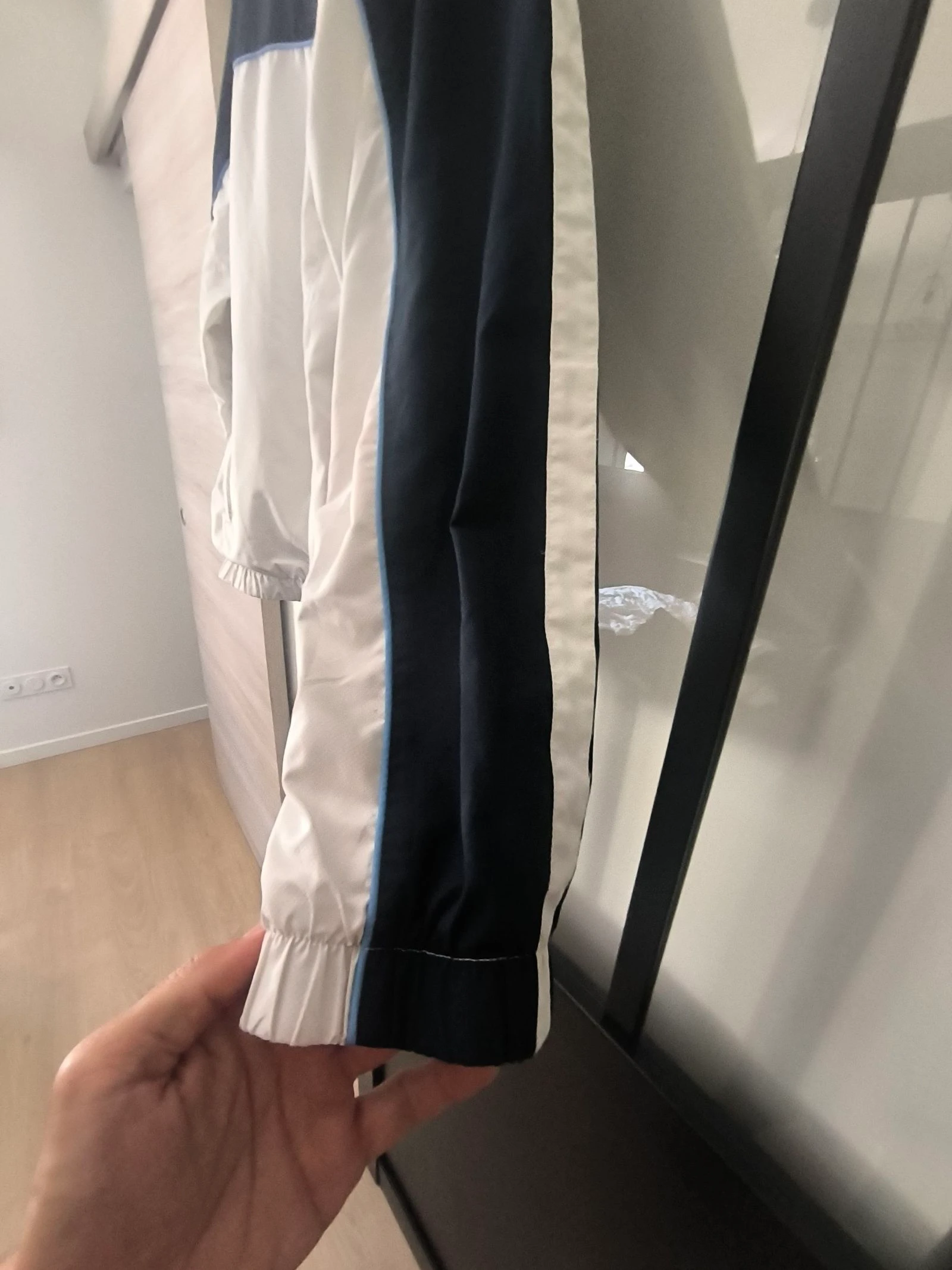 Vest / Windjack Lacoste Sport vintage marineblauw en wit - Maat 6 (XL/XXL) – photo 6